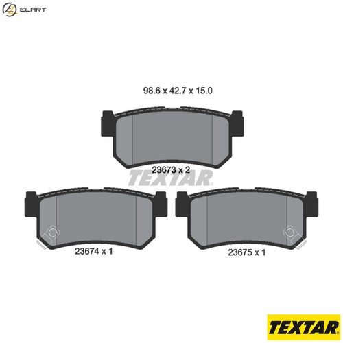 Brake pad set disc - set,