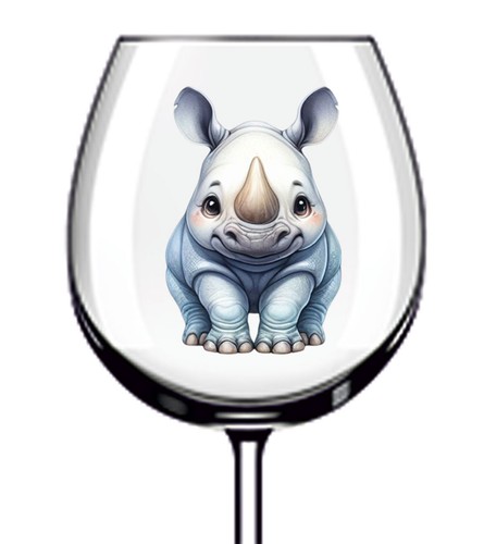 12x colourful baby - baby, rhino