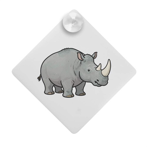 White rhinoceros car - car, window