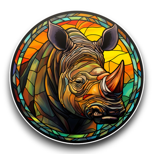 Large rhino safari animal - rhino,