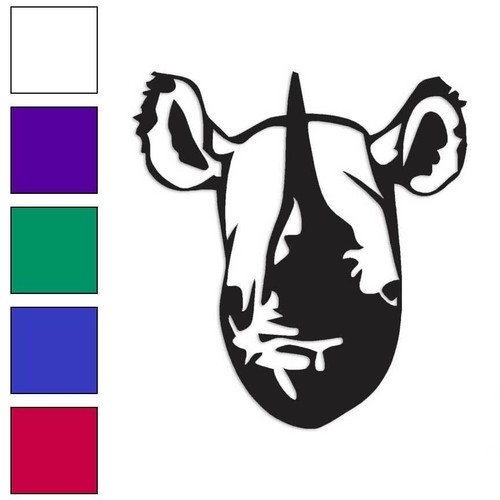 Rhino head rhinoceros vinyl - rhino, rhinoceros,
