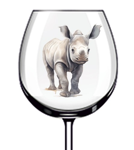 12x rhino animal vinyl - animal,