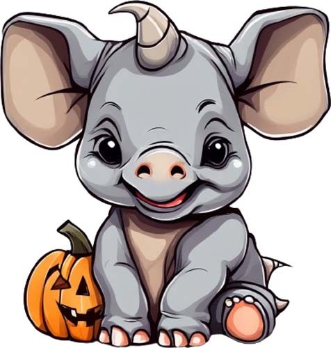 Colour halloween baby - colour,