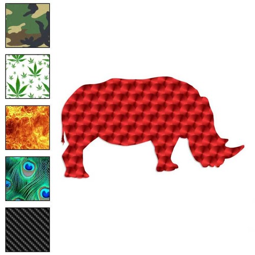 Rhinoceros rhino vinyl decal - rhino,,