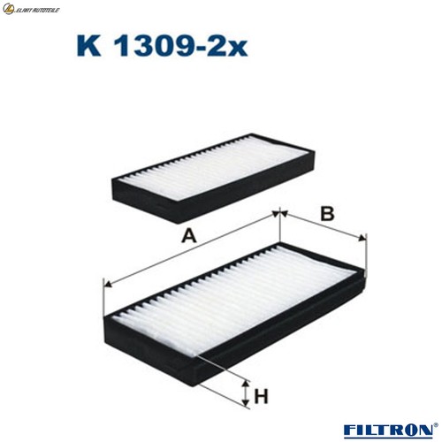 Interior air filter 1309 2x - k, 1309-2x