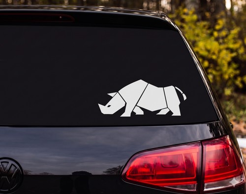 Rhinoceros low poly geometric - low,