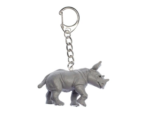 Rhino charm keychain - rhino,