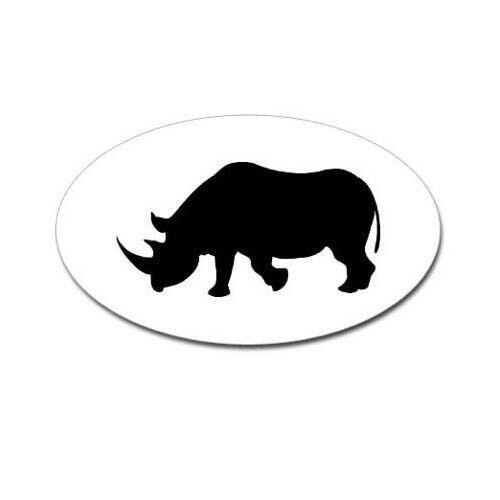 Rhino sticker decal rhinoceros - sticker,