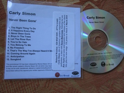 Carly simon never been - carly, ‎–