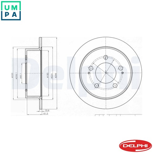 Brake disc bg4220 for - 2x,