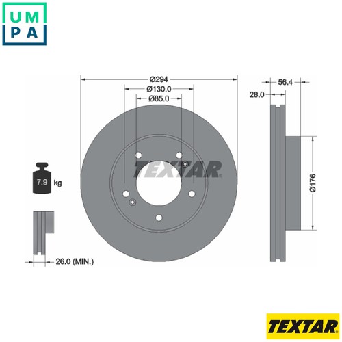 Brake disc 92203203 - 2x,