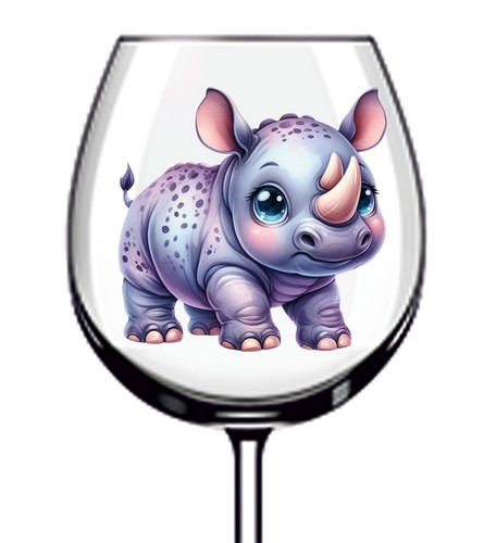 12x colourful baby rhino vinyl - 12x,