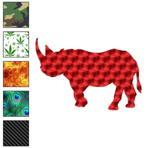 Rhinoceros rhino vinyl decal - rhino,,