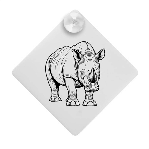 One horned rhinoceros - 'one-horned, rhinoceros'