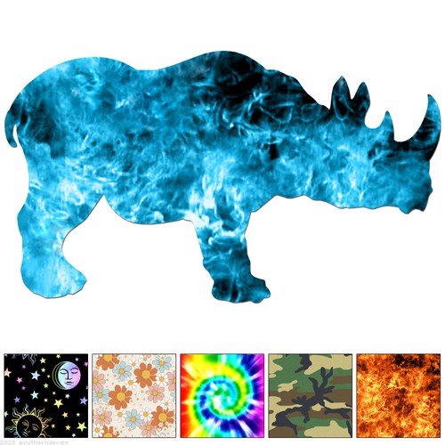 Rhinoceros rhino decal - rhino,