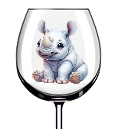 12x colourful baby rhino vinyl - 12x,