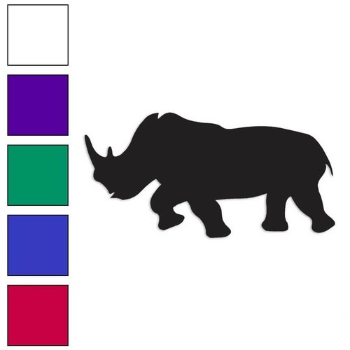 Rhino rhinoceros vinyl decal - vinyl,