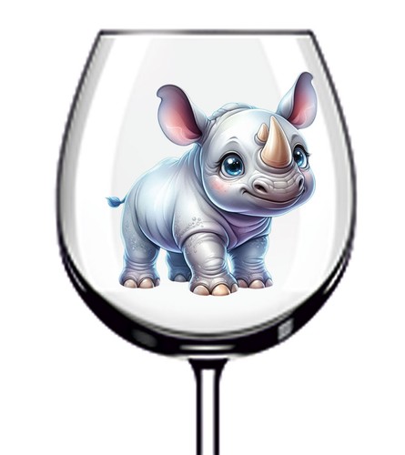 12x colourful baby rhino vinyl - 12x,