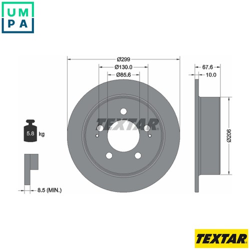 Brake disc 92198703 for - 2x,