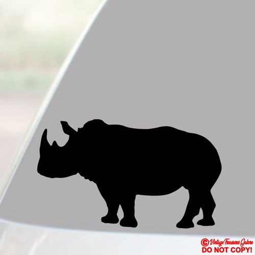 Rhinoceros rhino vinyl decal - rhino,