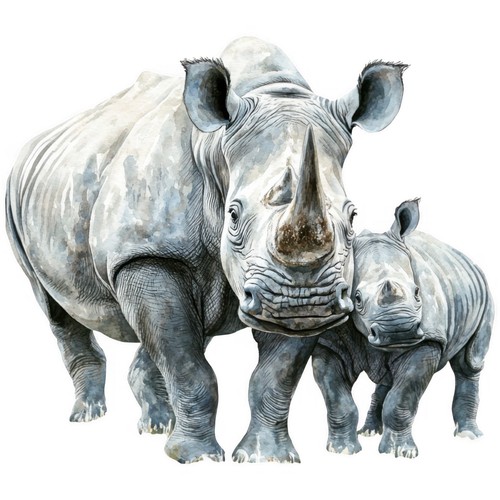 Sticker rhino car - x,