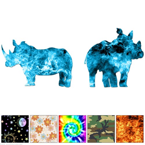 Rhinos rhinoceros vinyl - rhinoceros,