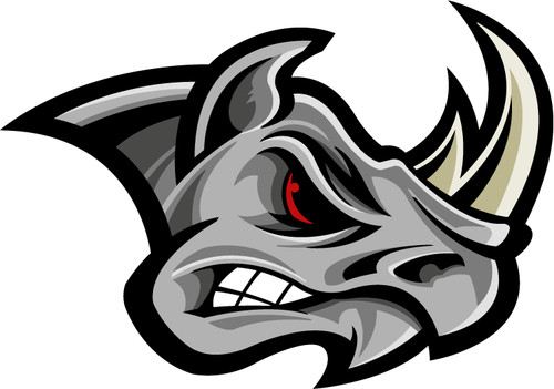 Angry rhinoceros head car - rhinoceros,