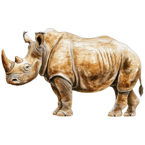 Sticker rhino car - 3, x