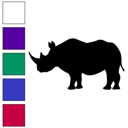 Rhinoceros rhino vinyl decal - vinyl,