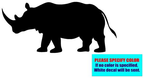 Rhinoceros 019 vinyl decal - #019,