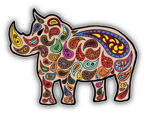 Patterned rhino car bumper - patterned,