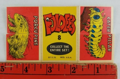 Vintage topps foldees 1962 car - foldees,