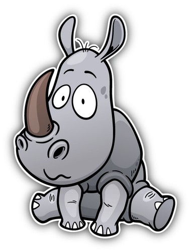 Funny rhino baby car bumper - funny,