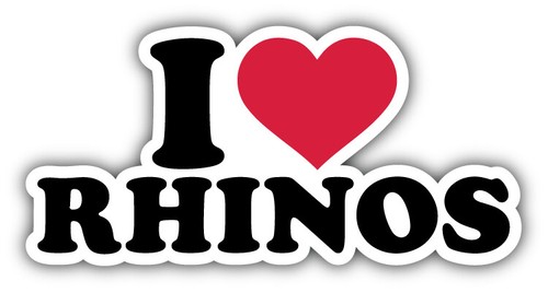 Love rhinos slogan - i, car