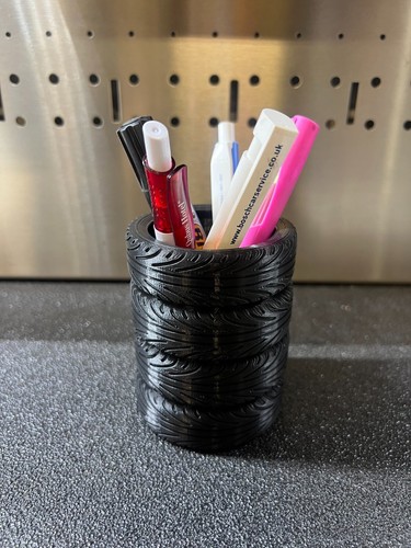 Tyre pen holder pencil - holder,