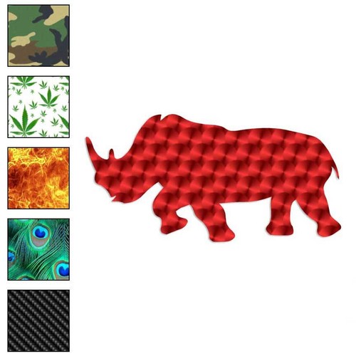 Rhino rhinoceros vinyl decal - rhinoceros,,