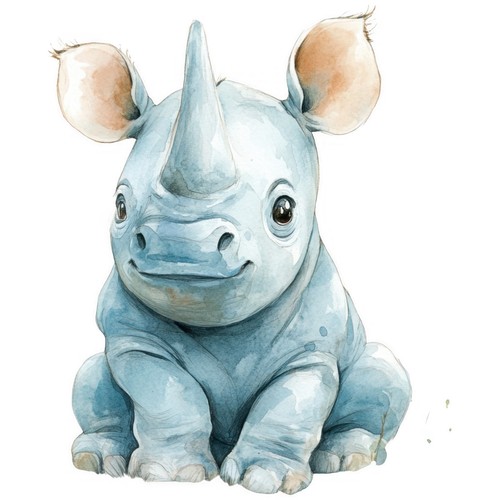 Sticker rhino car - 3, x