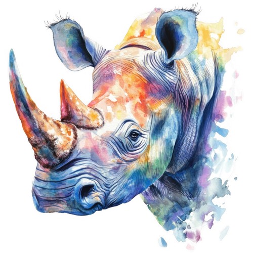 Sticker rhino car - 3,