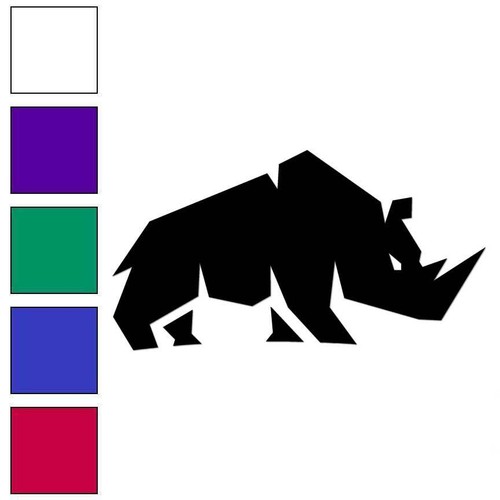 Rhino rhinoceros vinyl decal - vinyl,