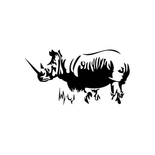 Rhino grass vinyl - vinyl, decal