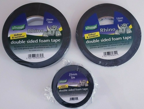 Black double sided - black, foam