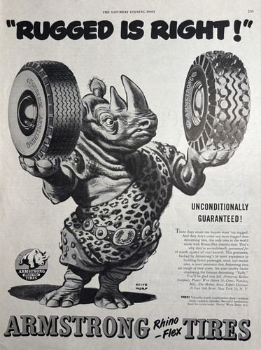 1951 armstrong tires rhino - 1951,