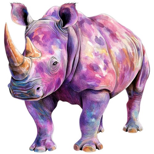 Sticker rhino car - 3,