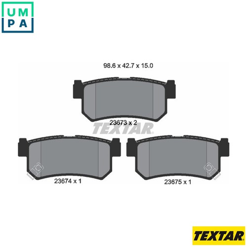 Brake pad set - brake, disc