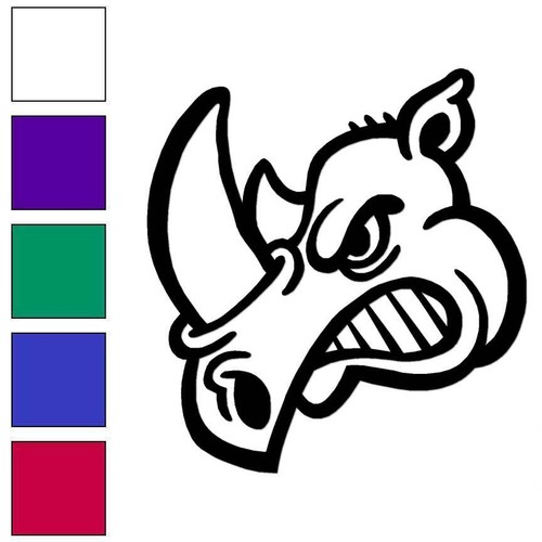 Cartoon rhino vinyl - cartoon,