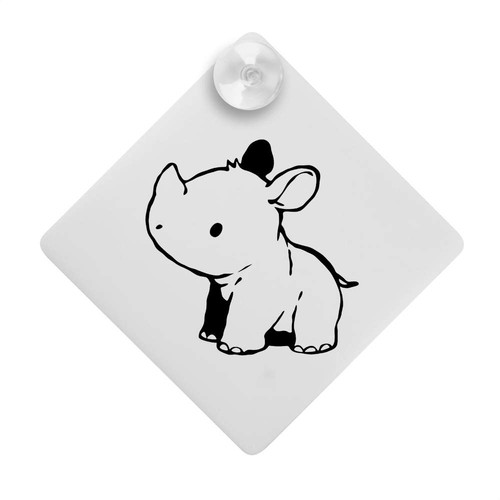 Baby rhino car - car, sign