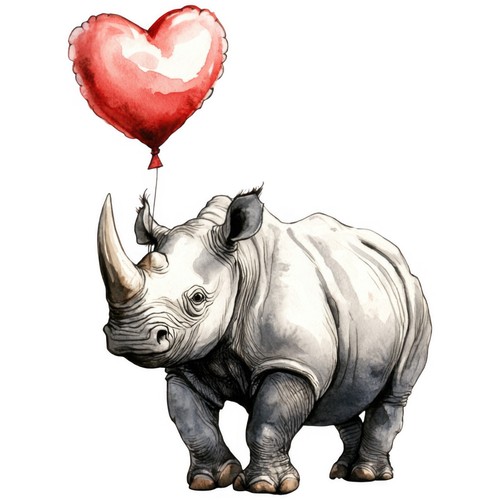 Sticker rhino car - 3,
