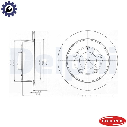 Brake disc bg4220 - bg4220, for