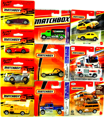 Various mint card - on, matchbox