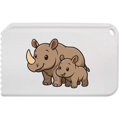 Rhino mother calf car ice - 'rhino,